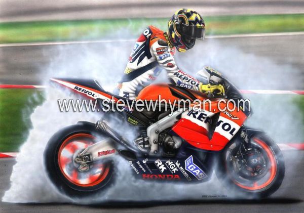 Valentino Rossi Burnout