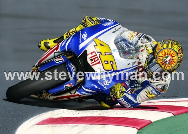Valentino Rossi on the edge