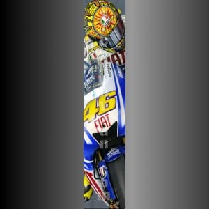 Valentino Rossi on the edge slimpic