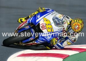 Valentino Rossi on the edge