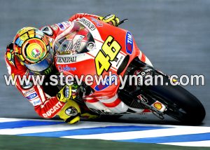 Valentino Rossi Ducati Track