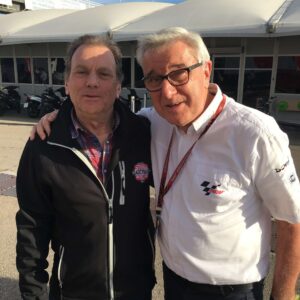 Nick Harris commentating at his last MotoGP November 2017