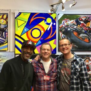 Steve with Danny John-Jules and Steve Keys